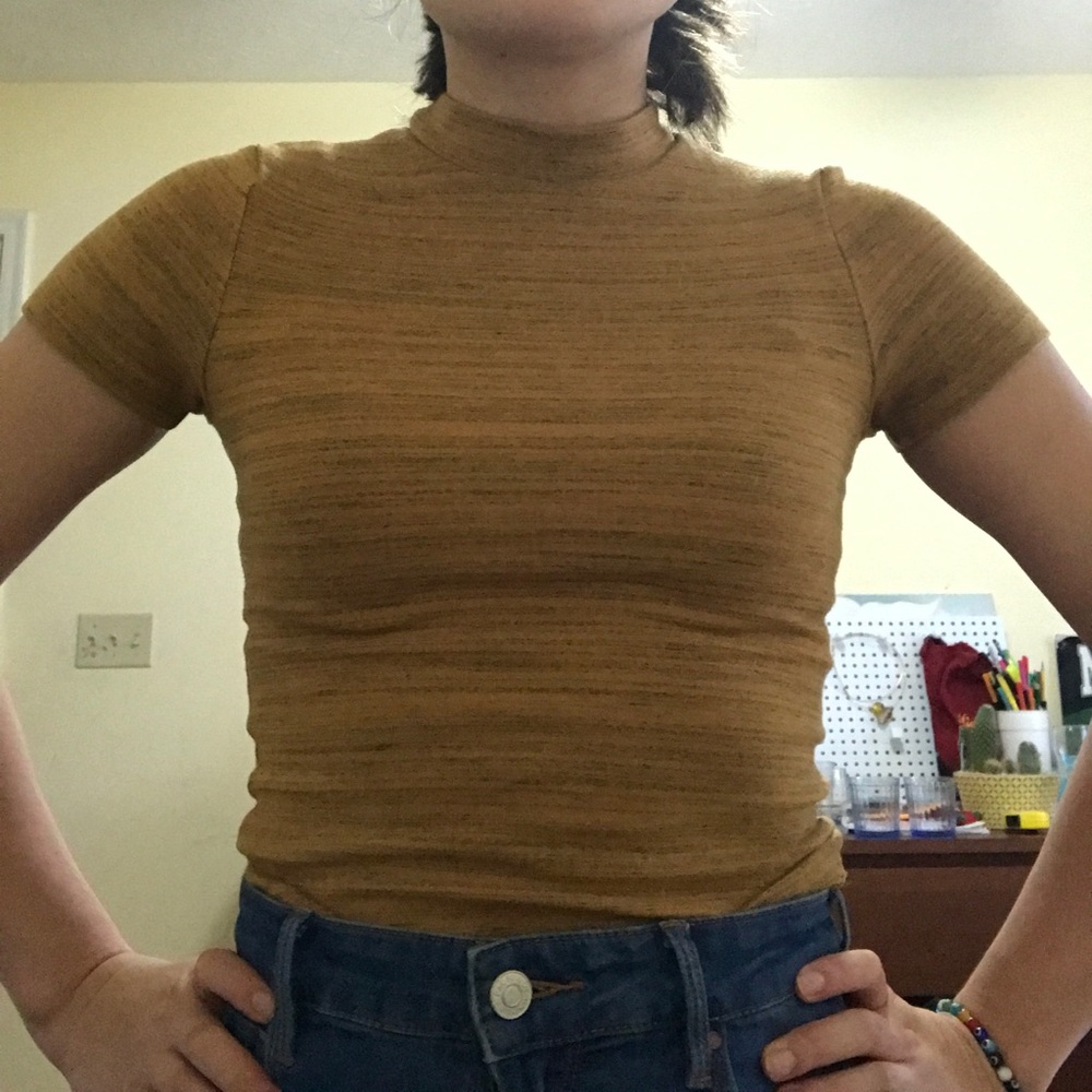 American apparel mock neck